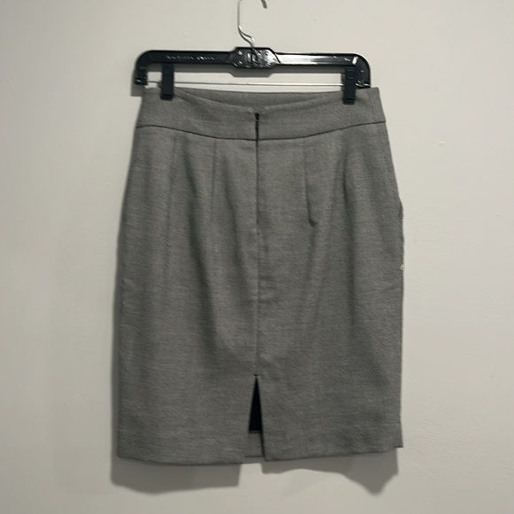 Express Sharkskin Pattern Lined Pencil Skirt - Picture 4 of 8